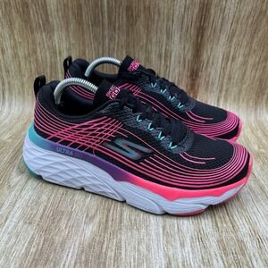 Skechers GOrun Ultra Go Women's Size‎ 6.5 Running Shoes Black Pink Teal 17699